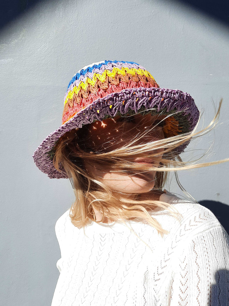 colorful straw hat