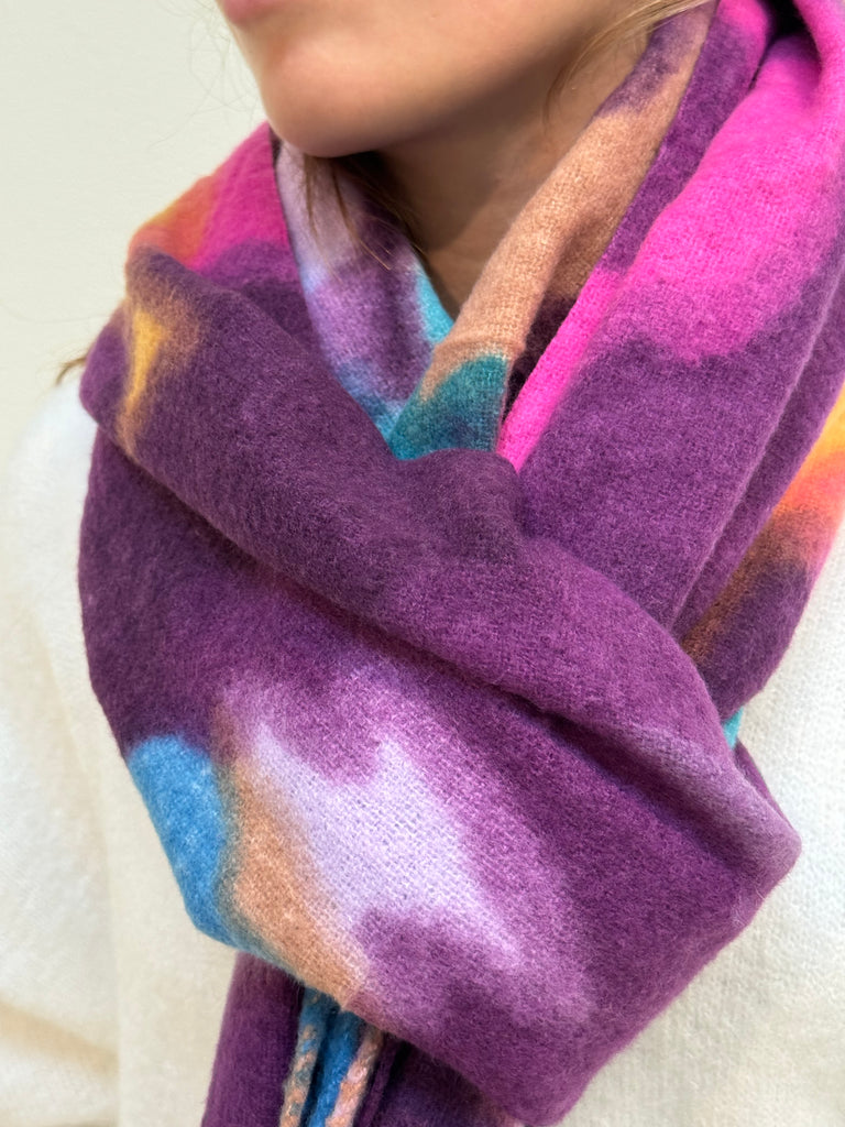 kleurrijke warme sjaal
