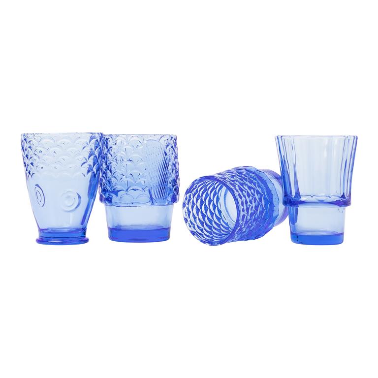 DOIY - Kristallen glazenset - Design in kattenvorm - Gemaakt van kristal - Stapelbare glazen voor decoratie - Vaatwasmachinebestendig - Kleur geel - 7x8x29 cm - Set van 4 DOIY - Kristallen glazenset - Design in kattenvorm - Gemaakt van kristal - Stapelbare glazen voor decoratie - Vaatwasmachinebestendig - Kleur geel - 7x8x29 cm - Set van 4